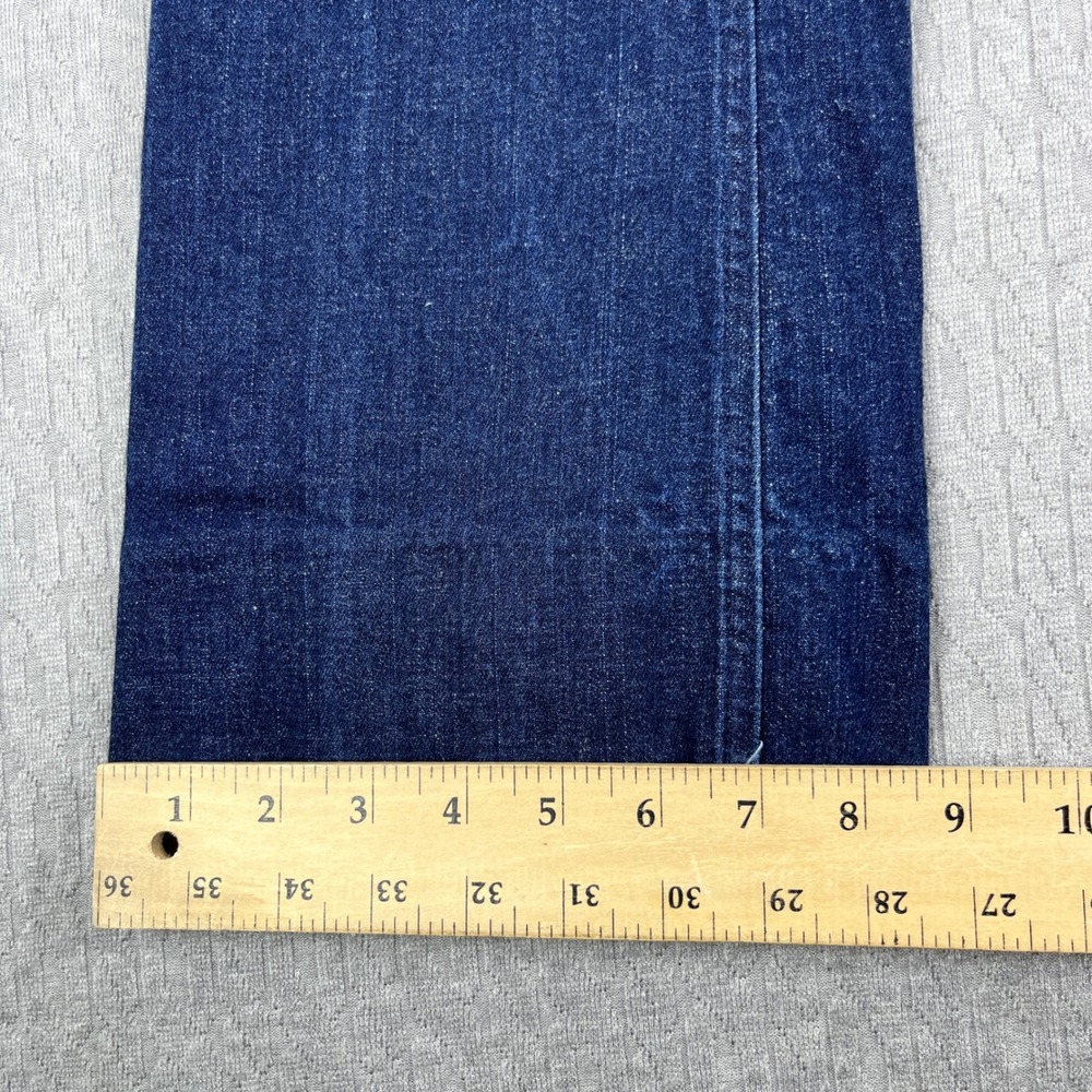 Zara Bootcut Flare Jeans Women Size 4/27x32 Blue High Rise Dark Wash Denim - Picture 6 of 11